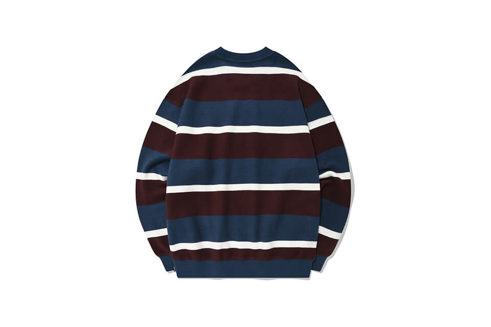 COVERNAT 21 FW Terry Stripe Sweat Shirts (13)