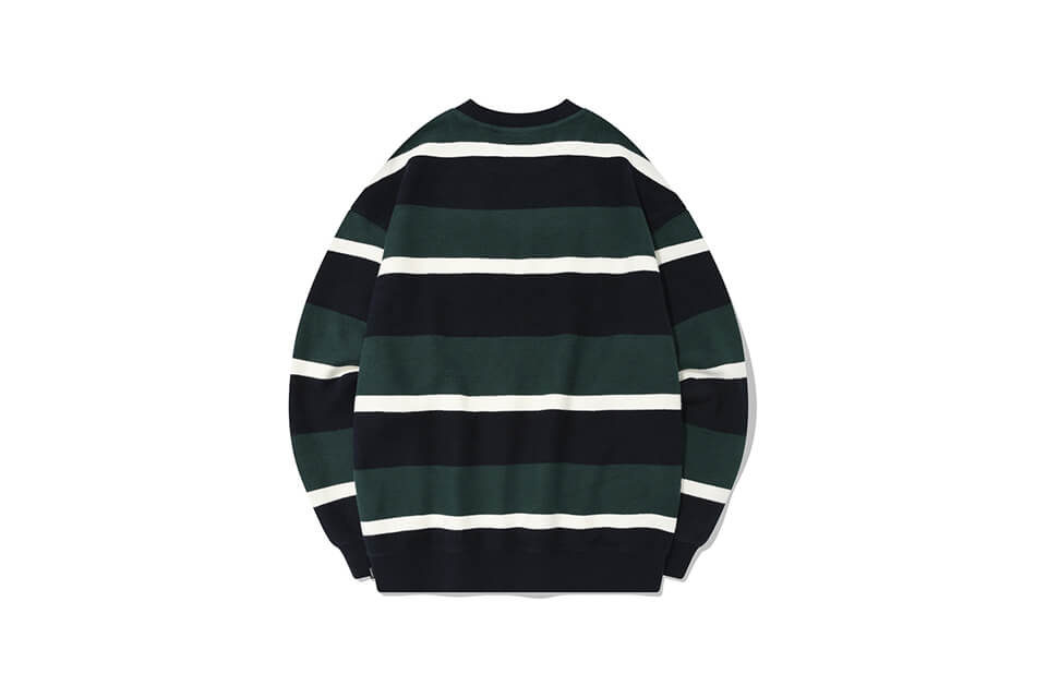 COVERNAT 21 FW Terry Stripe Sweat Shirts (6)
