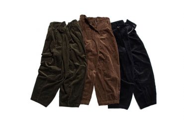 PERSEVERE 21 AW Corduroy Pleated Tapered Pants (13)