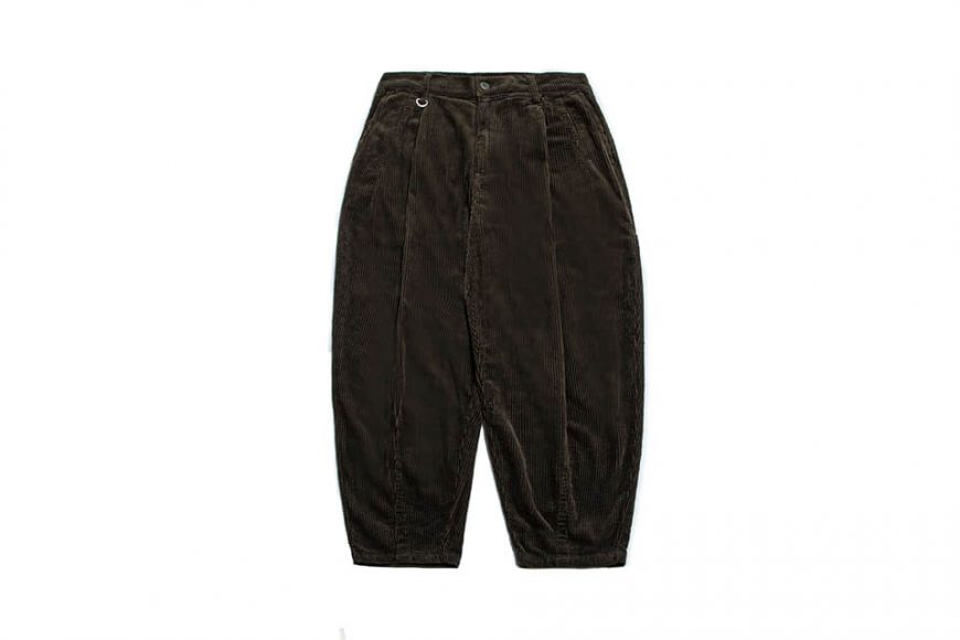 PERSEVERE 21 AW Corduroy Pleated Tapered Pants (21)