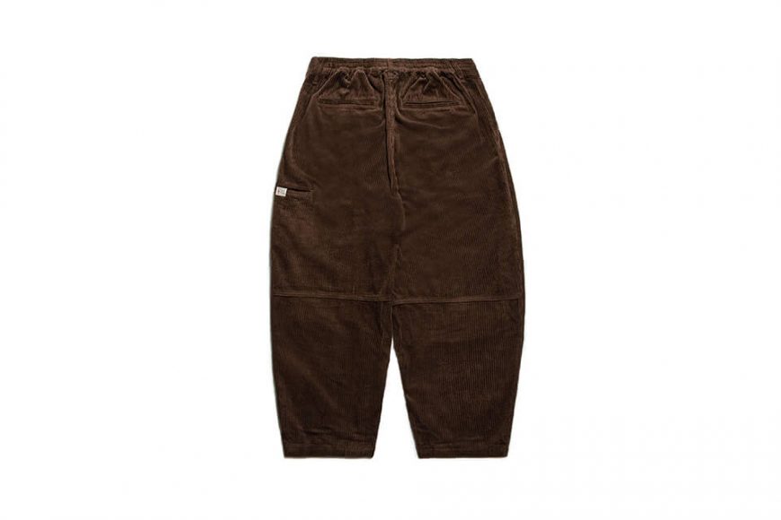 PERSEVERE 21 AW Corduroy Pleated Tapered Pants (29)