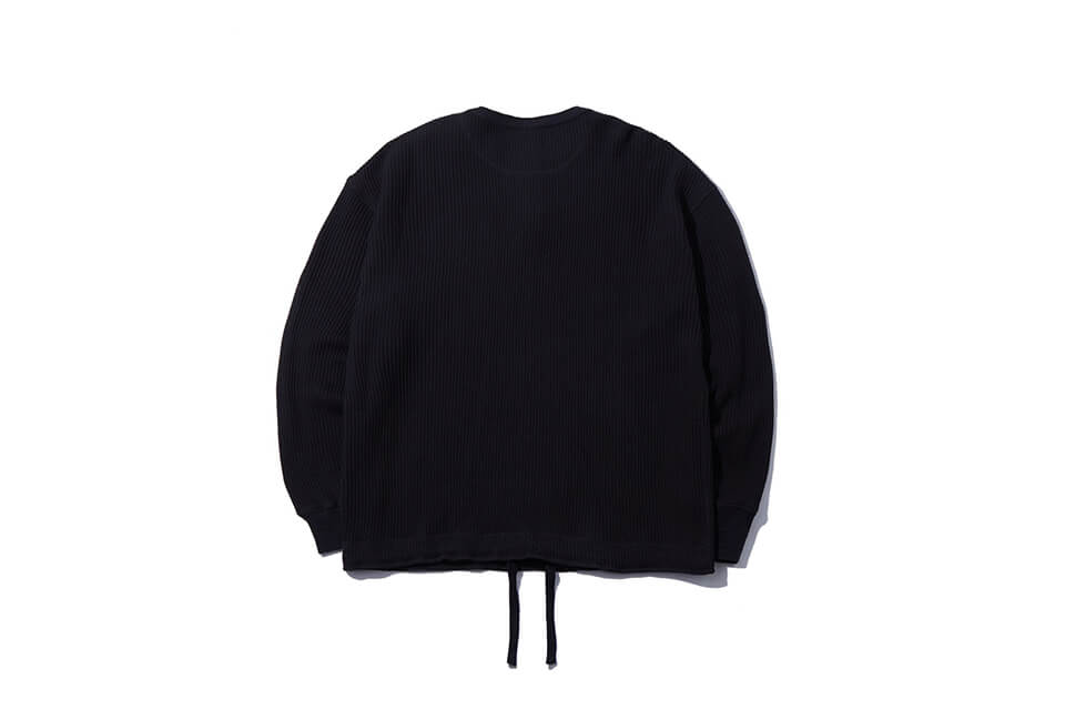 COVERNAT 21 FW Waffle Henley Neck Sweat Shirts (2)