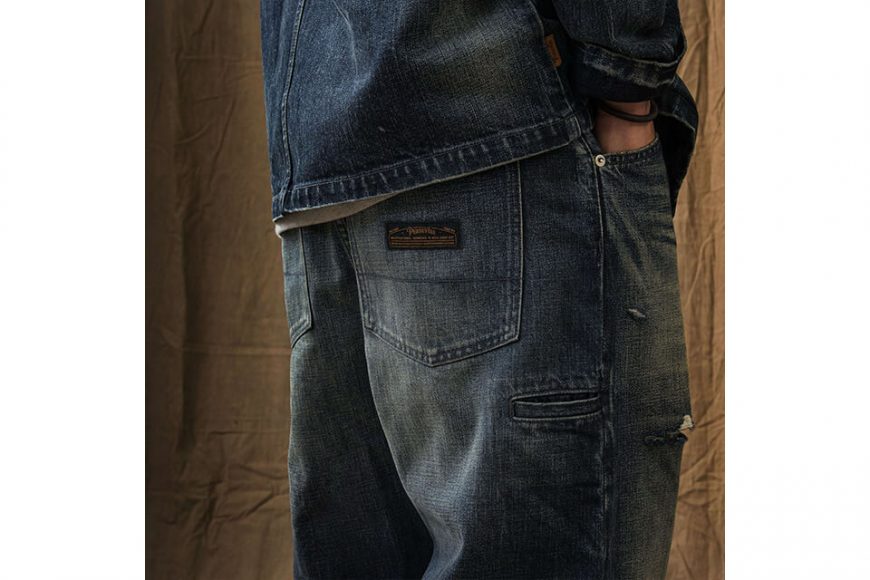 PERSEVERE 21 AW Distressed Stonewashed Denim Jeans (7)