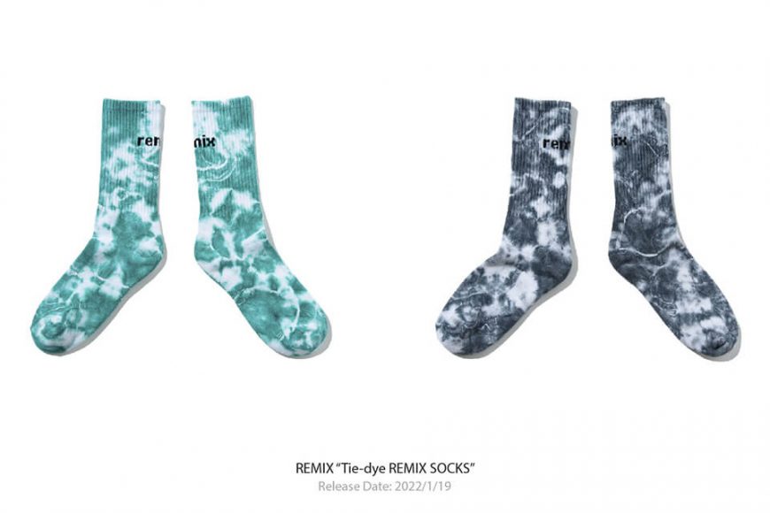 REMIX 21 AW Tie-dye Remix Socks (1)