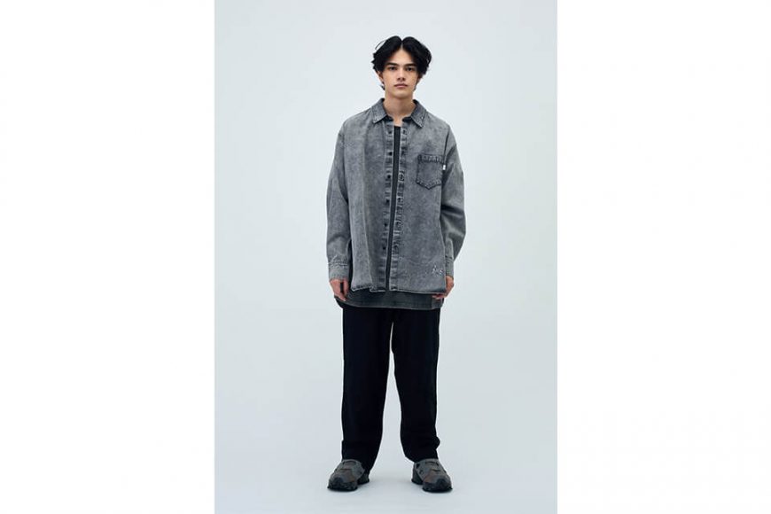 SMG 22 SS Acid Washed Oversize LS Shirt (1)