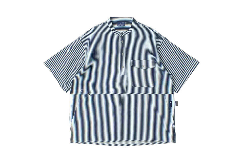 CentralPark.4PM 22 SS HS Band Collar Wind Shirt (5)