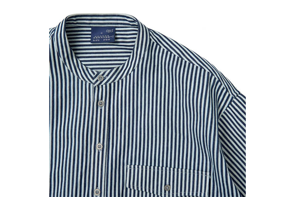 CentralPark.4PM 22 SS HS Band Collar Wind Shirt (7)