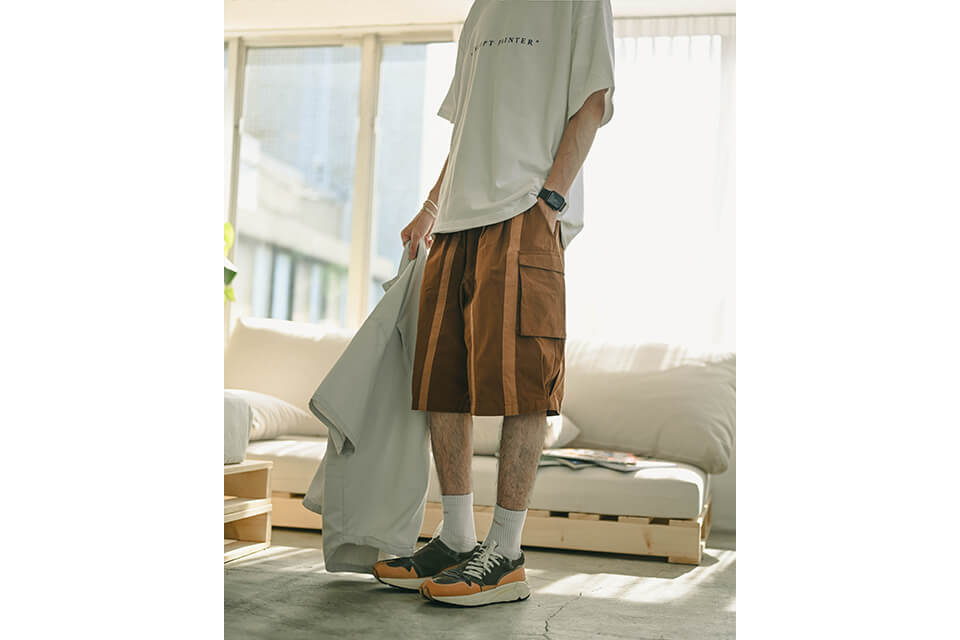 MELSIGN 22 SS Stripe Pocket Shorts (13)