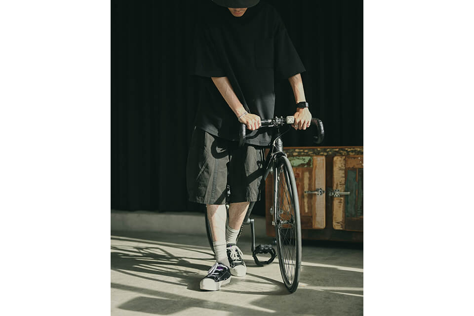 MELSIGN 22 SS Stripe Pocket Shorts (2)