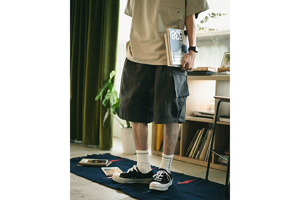 MELSIGN 22 SS Stripe Pocket Shorts (7)