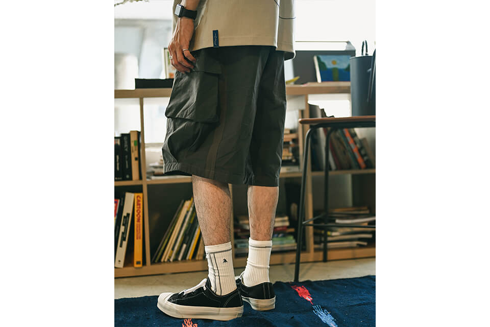 MELSIGN 22 SS Stripe Pocket Shorts (8)