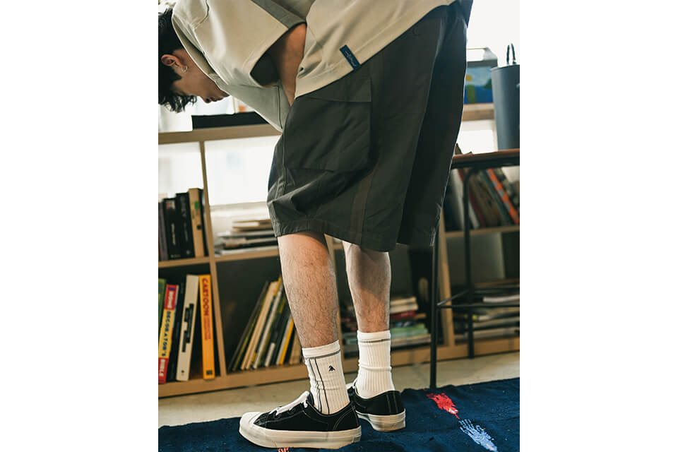 MELSIGN 22 SS Stripe Pocket Shorts (9)