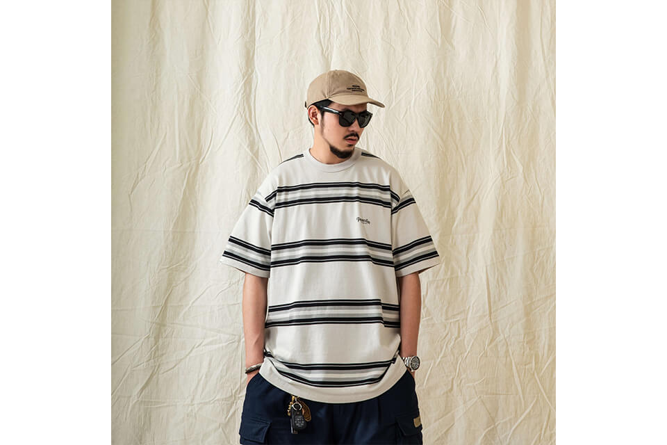 PERSEVERE 22 SS Silver Star Stripe T-Shirt (7)