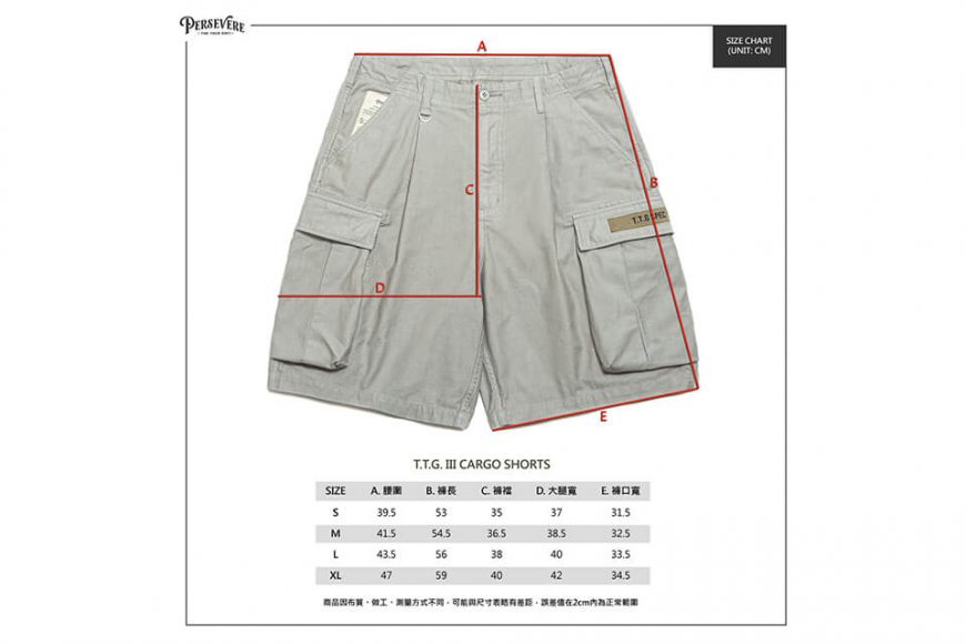 PERSEVERE 22 SS T.T.G. Cargo Shorts III (36)