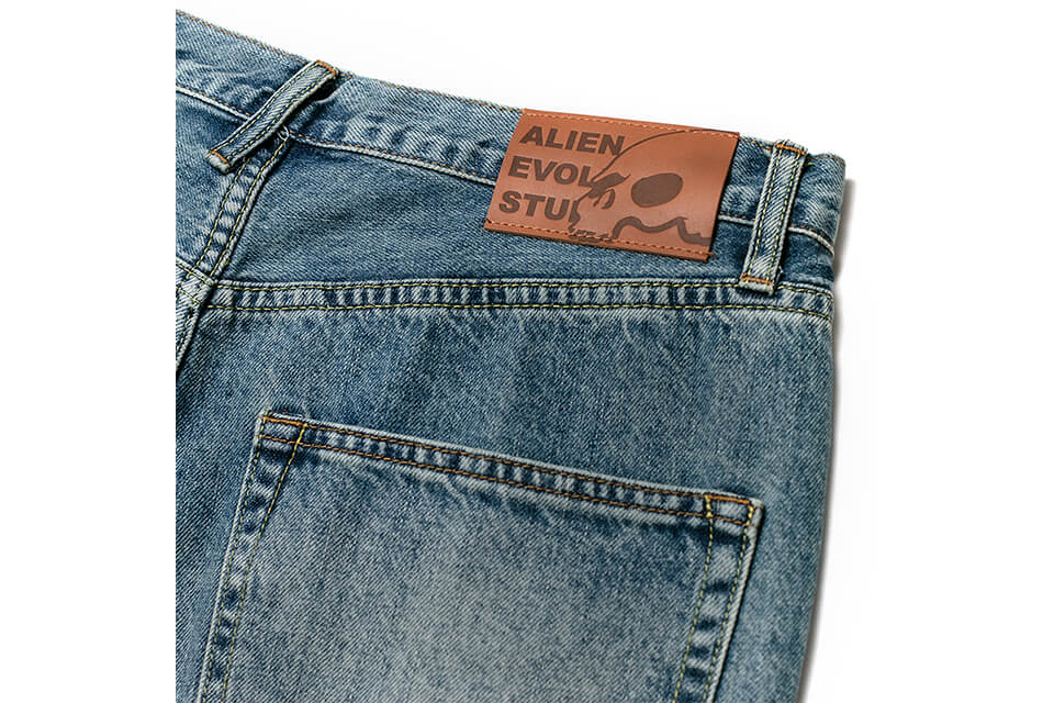 AES 22 SS Skeleton Hand Washed Denim Shorts (10)