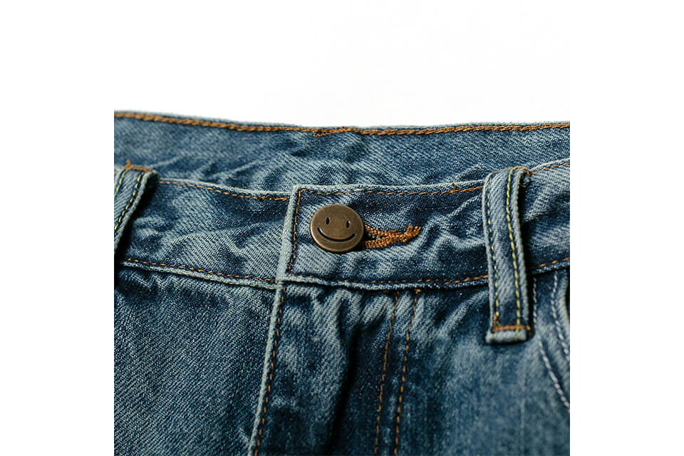 AES 22 SS Skeleton Hand Washed Denim Shorts (7)