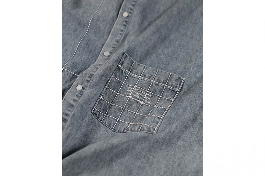 IDEALISM 22 SS Throad Denim Shirt (4)