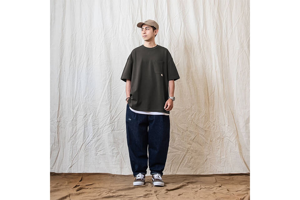 PERSEVERE 22 SS Onewash Pleated Denim Jeans (1)