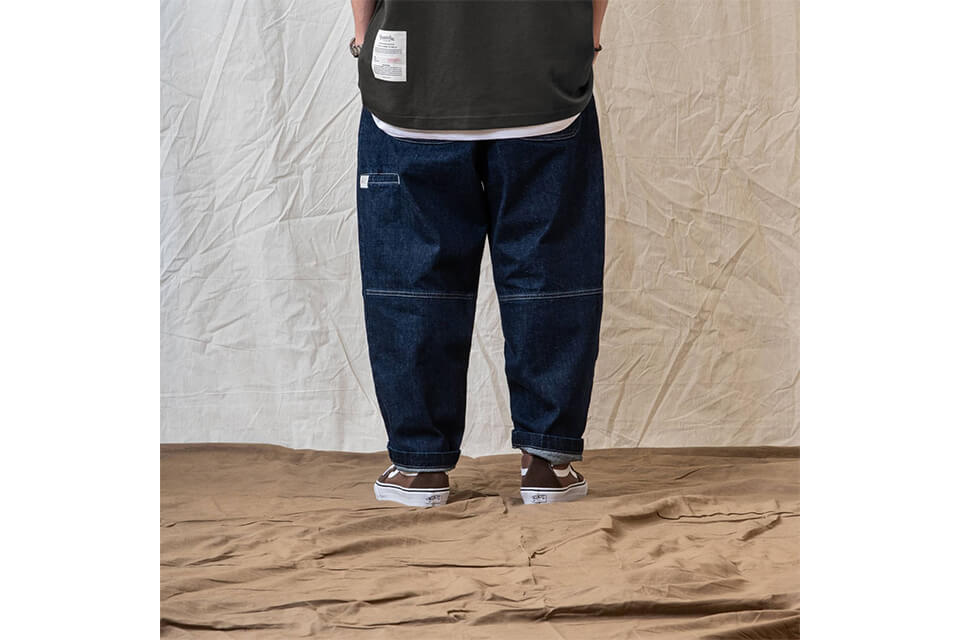 PERSEVERE 22 SS Onewash Pleated Denim Jeans (4)