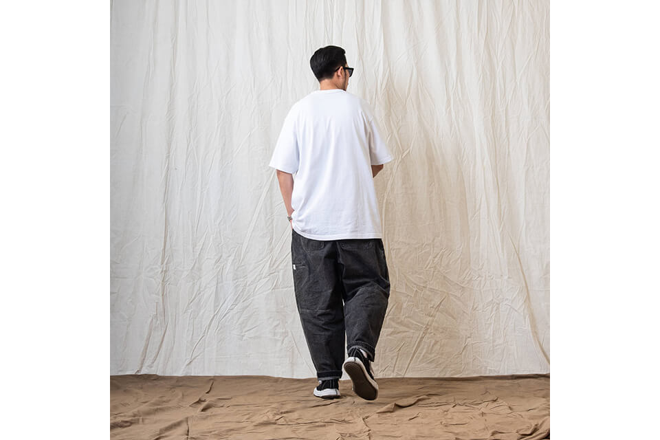 PERSEVERE 22 SS Stonewashed Pleated Denim Jean (2)