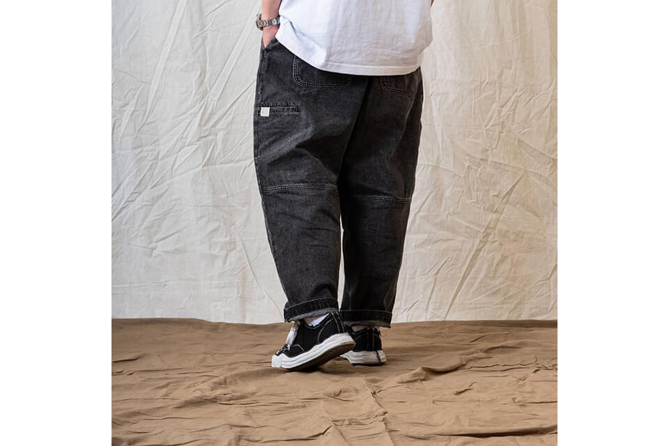 PERSEVERE 22 SS Stonewashed Pleated Denim Jean (4)