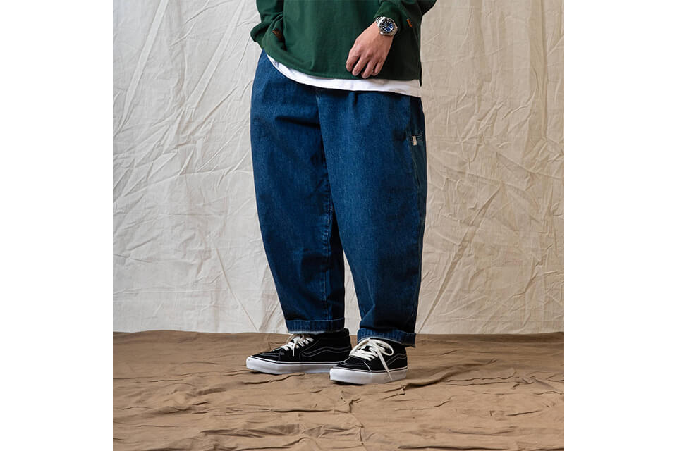 PERSEVERE 22 SS Stonewashed Pleated Denim Jean (7)