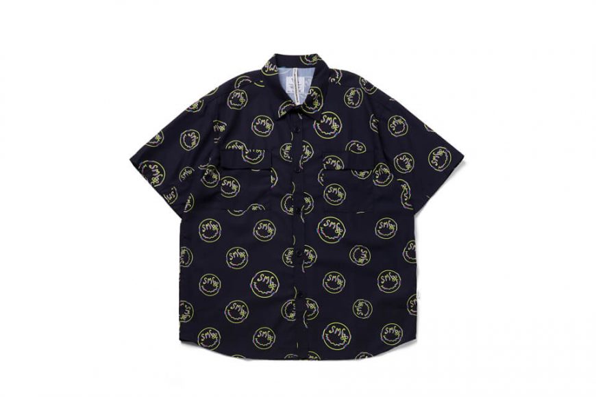 SMG 22 AW Smiley Face Pattern Shirt (5)