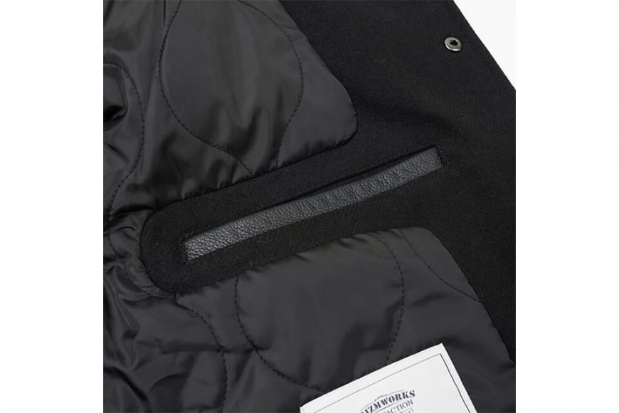 FrizmWORKS 22 FW Cowhide Leather Varsity Jacket (15)