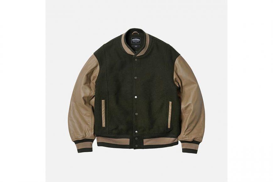 FrizmWORKS 22 FW Cowhide Leather Varsity Jacket (30)