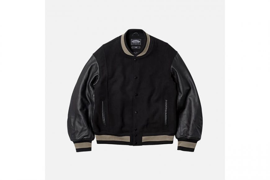 FrizmWORKS 22 FW Cowhide Leather Varsity Jacket (9)