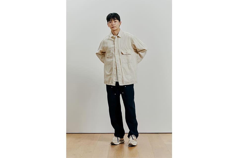 FrizmWORKS 22 FW Denim Trucker Oversized Shirt (1)