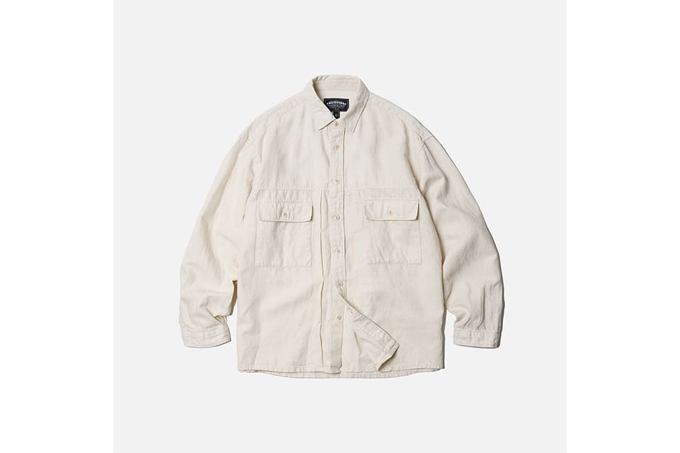 FrizmWORKS 22 FW Denim Trucker Oversized Shirt (3)