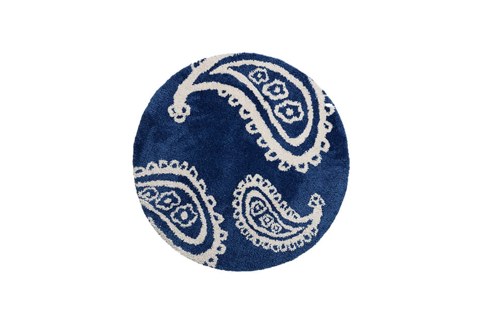 FrizmWORKS 22 FW Paisley Round Rug (2)