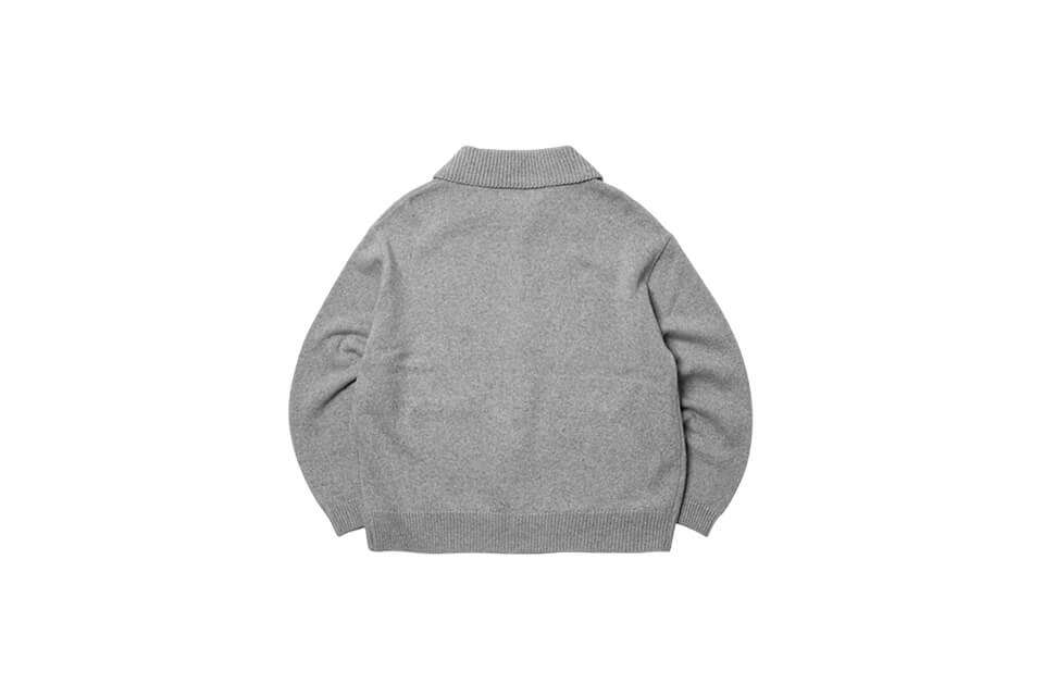 FrizmWORKS 22 FW Wool Collar Zip Up Knit Cardigan (13)
