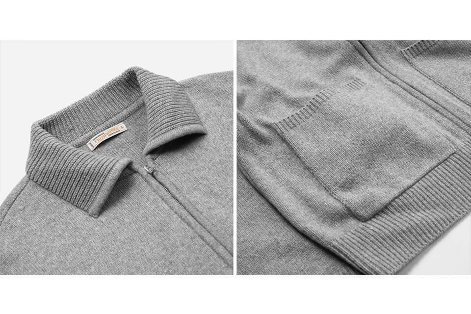FrizmWORKS 22 FW Wool Collar Zip Up Knit Cardigan (14)