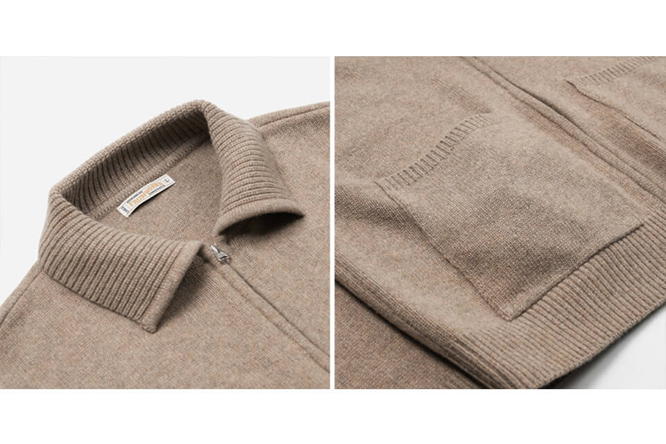 FrizmWORKS 22 FW Wool Collar Zip Up Knit Cardigan (18)