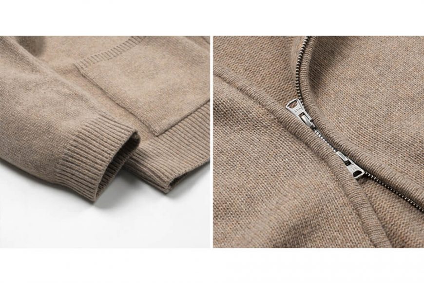FrizmWORKS 22 FW Wool Collar Zip Up Knit Cardigan (19)