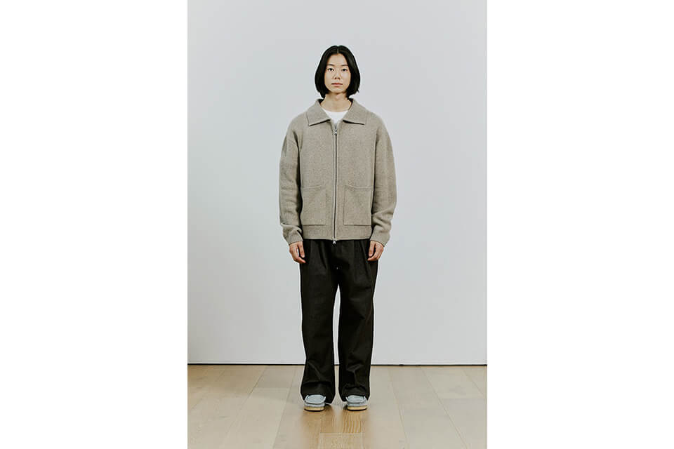 FrizmWORKS 22 FW Wool Collar Zip Up Knit Cardigan (5)