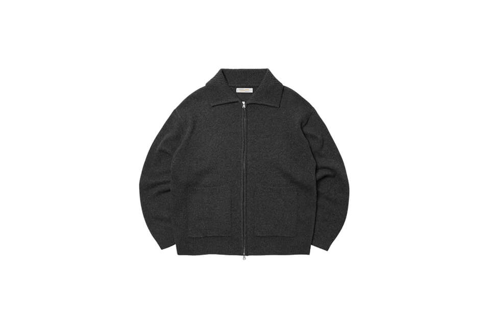 FrizmWORKS 22 FW Wool Collar Zip Up Knit Cardigan (8)