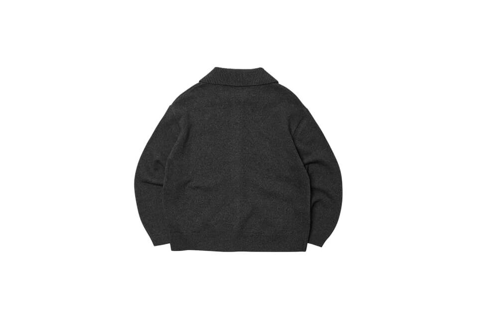 FrizmWORKS 22 FW Wool Collar Zip Up Knit Cardigan (9)