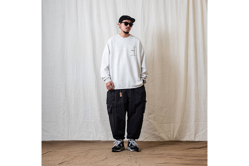 PERSEVERE 22 AW Layered Pocket Cargo Pants (1)