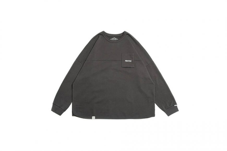 PERSEVERE 22 AW Spliced LS Pocket T-Shirt (22)