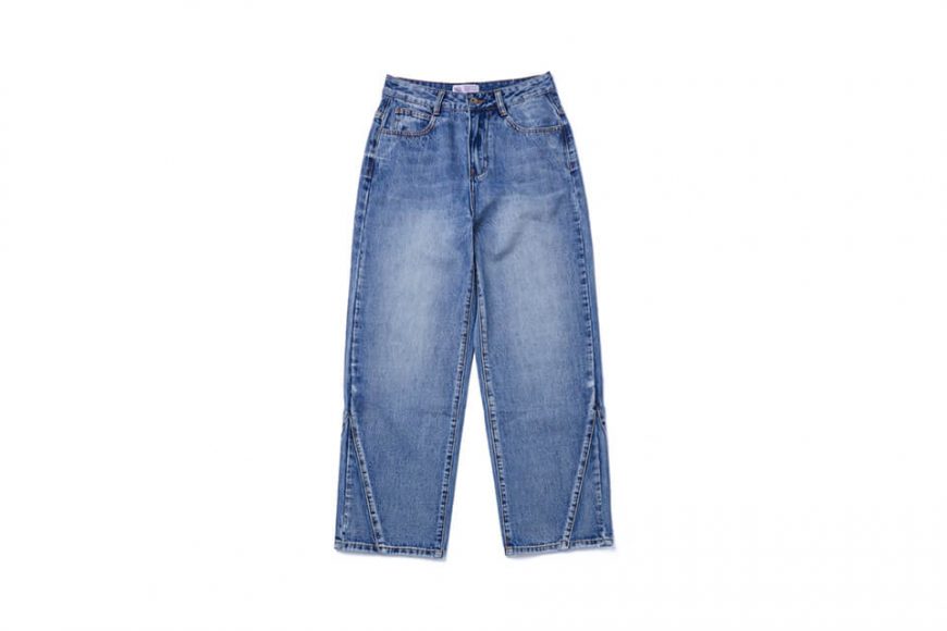 SMG 22 AW WMNS Washed Denim Wide Trousers (3)