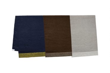 MELSIGN x mouggan 22 AW 雙色拼接刺繡圍巾 (0)