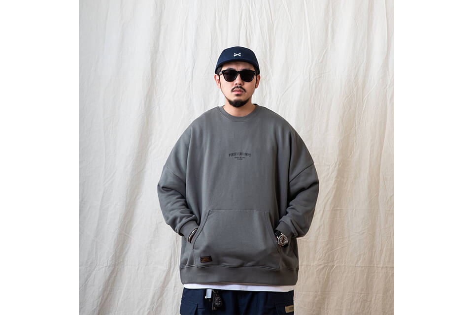 PERSEVERE 22 AW Classic Washed Sweatshirt (6)