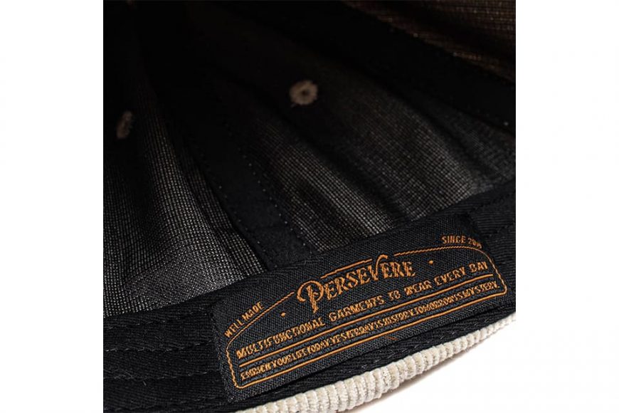 PERSEVERE 22 AW Embroidered Corduroy 6-Panel Cap (26)