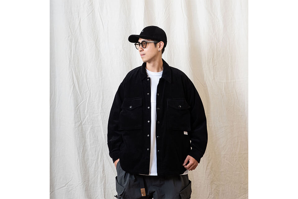 PERSEVERE 22 AW Long Sleeve Corduroy Jac-Shirt (3)