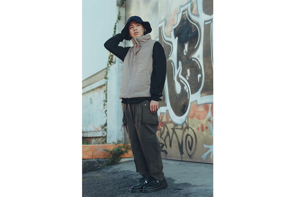 SMG 22 AW Nylon High Neck Vest (1)