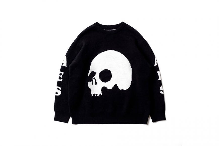 AES 22 AW Skull Logo Oversized Sweater (1)