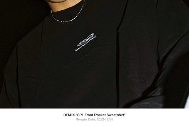 REMIX 22 AW SP1 Front Pocket Sweatshirt (1)